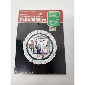 Vintage Designs For The Needle Toy Store Trim N Wire Christmas Cross Stitch Kit